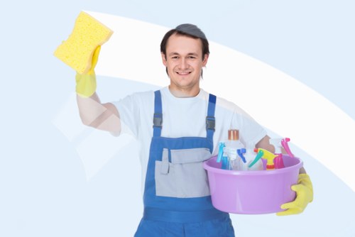 Carpet cleaning team using sustainable waste sorting in Richmond upon Thames